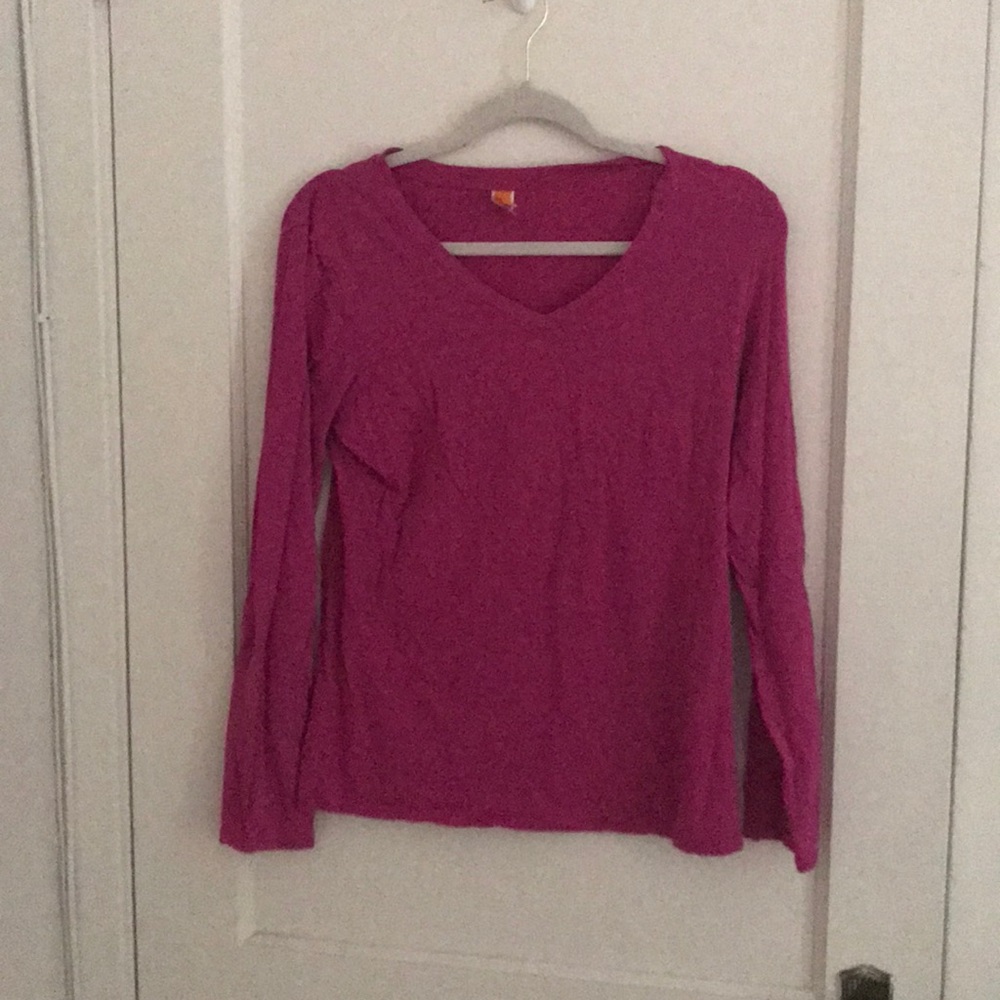 Pink long sleeve shirt